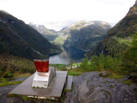 Piedra de Flydalsjuvet. Geiranger.