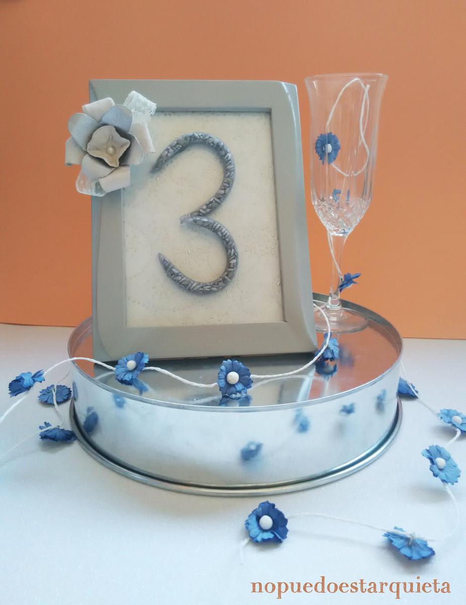 Marcadores de mesa para bodas diy.