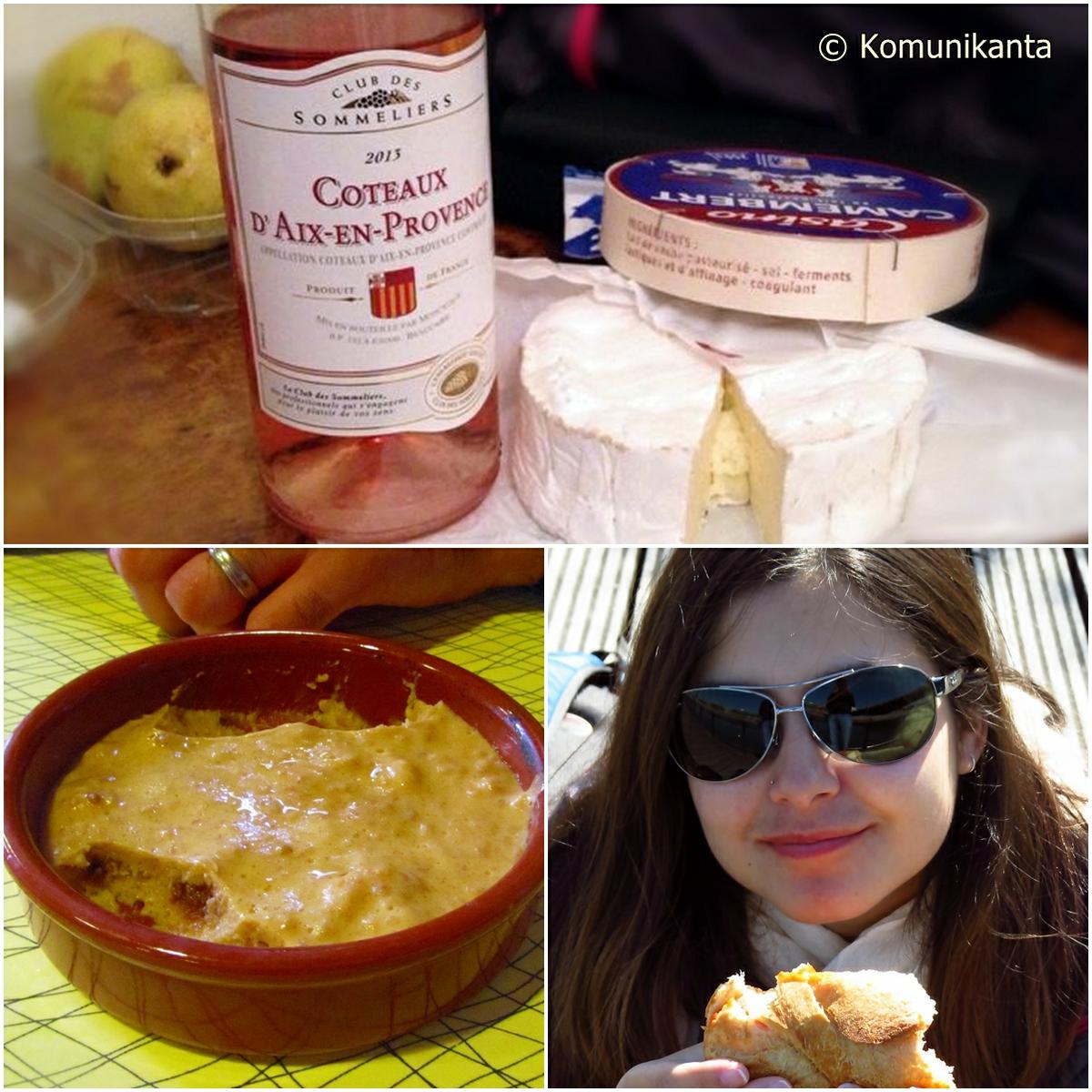 Probando la comida en Lyon