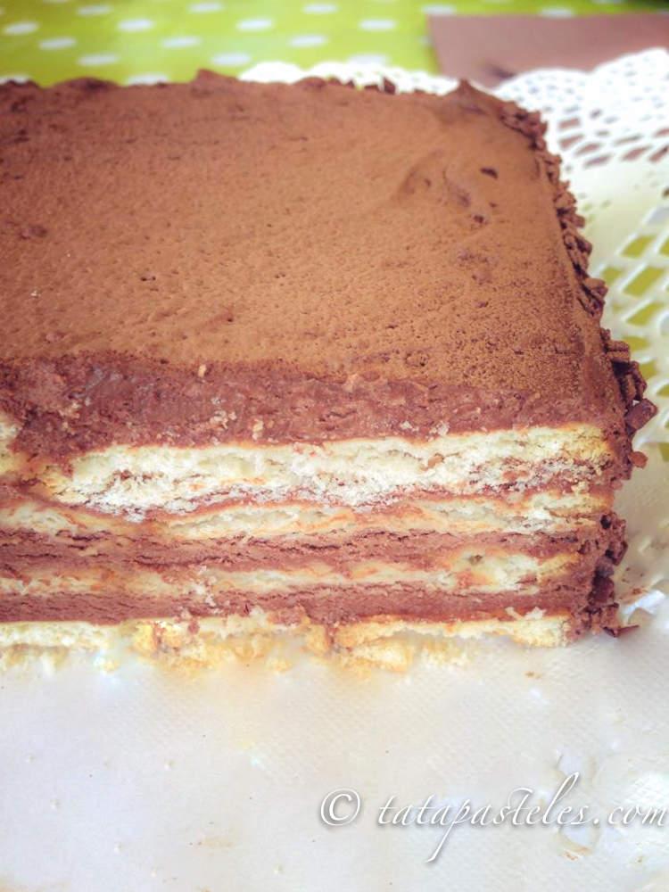 Tarta de Galletas con chocolate 
