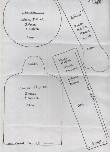 Patron Muñeca Marina