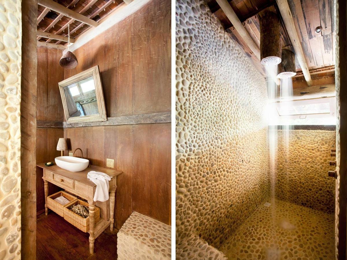 casa,madera,baño,piedras