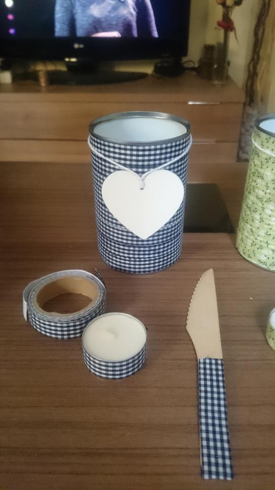 Lata con Fabric Tape