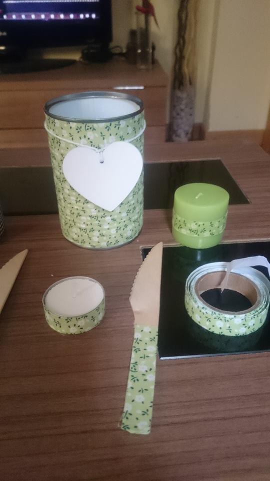 Lata con Fabric Tape