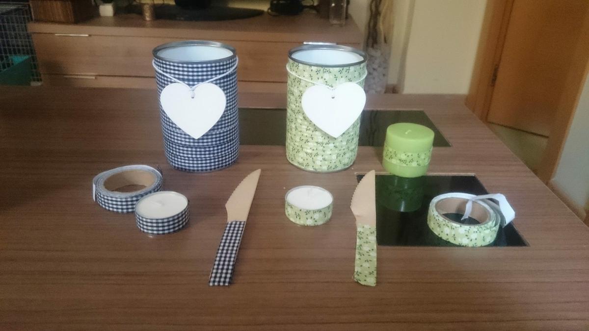 Lata con Fabric Tape