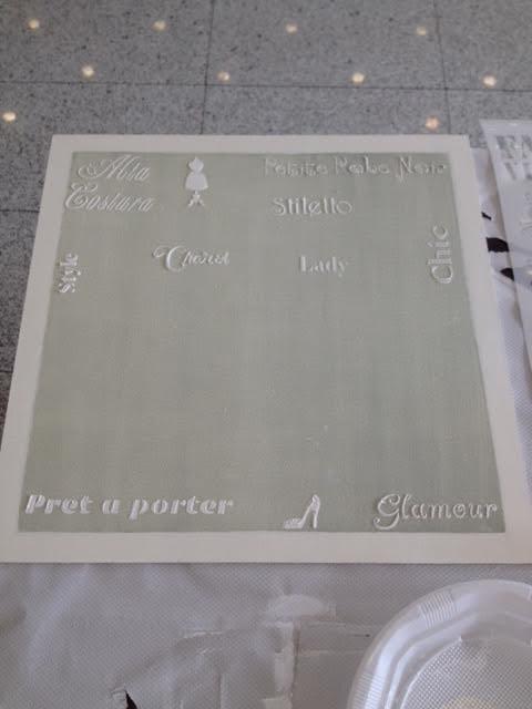 trasera de contrachapado con stencil