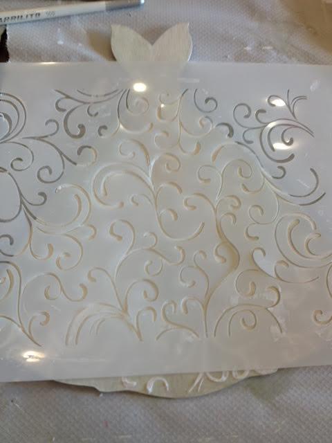 plicando modeling past sobre el vestido