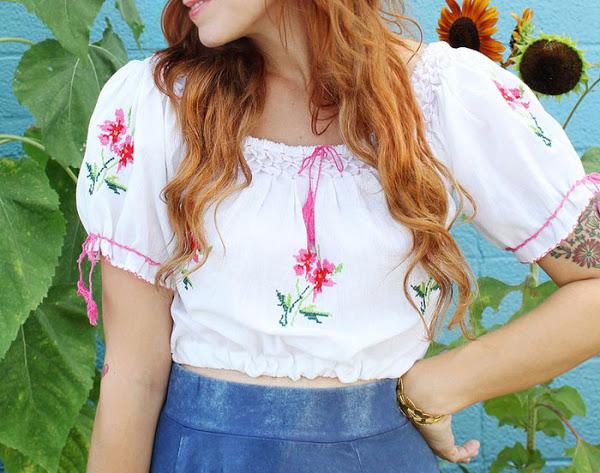 reciclar moda, reciclar ropa, crop top 