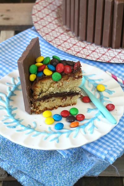 tarta-kit-kat, kit-kat, m&m, tarta-cumpleaños