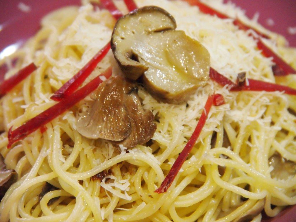 espaguetis setas boletus