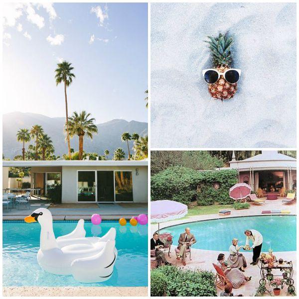Retro, Collage, Vintage, Summer, Verano, Holidays, Fiesta, playa, beach, seaside, sea, mar,costa, azul, water, pool, 
