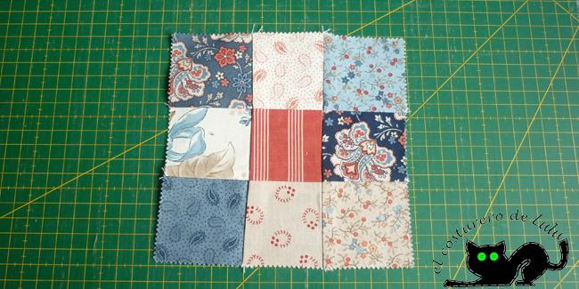 Nuestro nine patch terminado