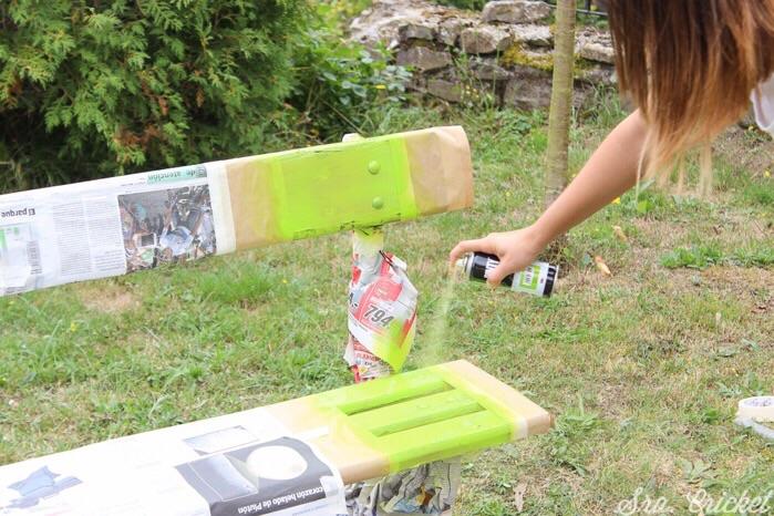 Pintar banco de madera 4