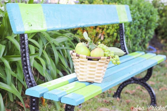 Pintar banco de madera 5