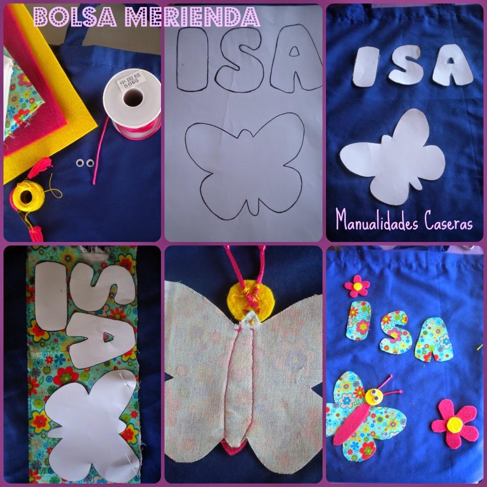 Manualidades Caseras Inma_ como hacer una bolsa merienda para el colegio
