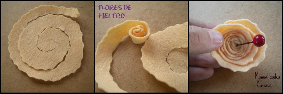 Manualidades Caseras Inma_ Como hacer las flores de fieltro una corona de navidad low cost 