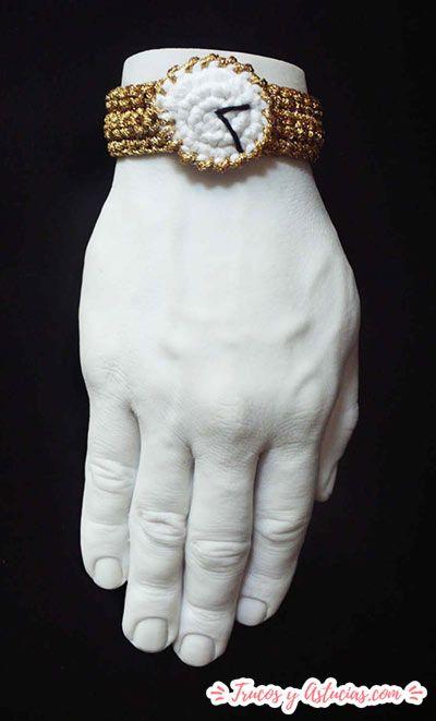 reloj rolex de ganchillo ideal como regalo del dia del padre