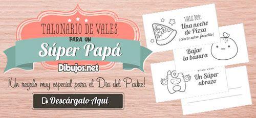 cuponera con vales por favores para regalar en el día del padre