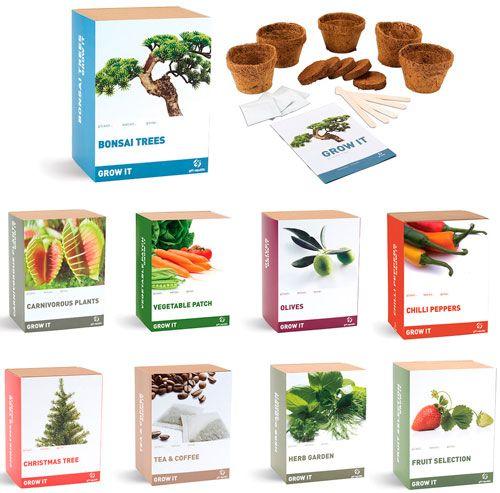 pack para plantar tu propio huerto, árbol, especias, etc