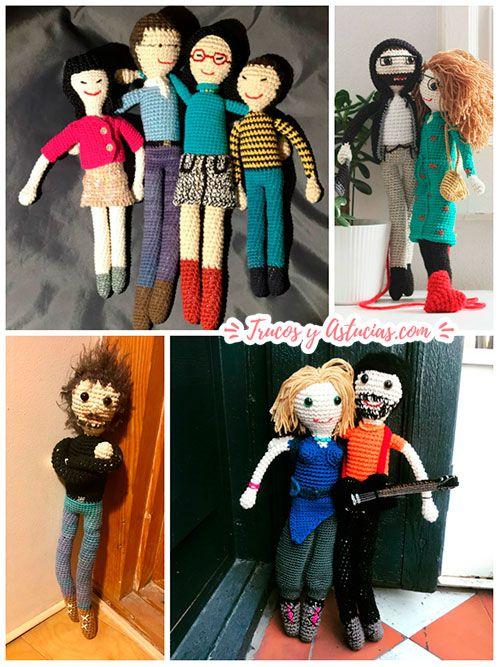 muñecos de crochet personalizados para regalar el día del padre
