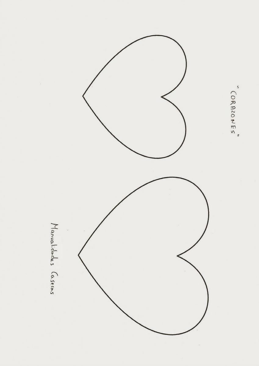 Manualidades Caseras Faciles corazones pequeño y grande de navidad