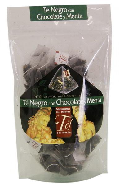 te negro con chocolate y menta 40 p