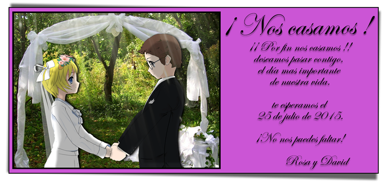 Invitaciones Tu Vida En Manga