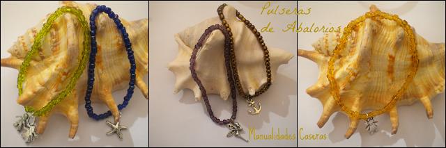 Manualidades Caseras faciles Pulseras con abolorios de colores 