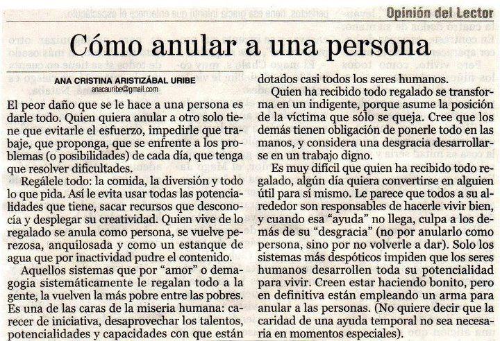 Como anular a una persona
