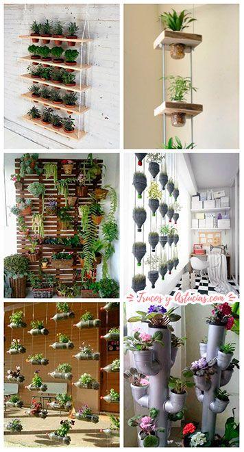 jardines verticales caseros, idea de manualidad para regalar a una madre