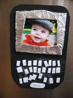 manualidad para el dia de la madre simulando una blackberry