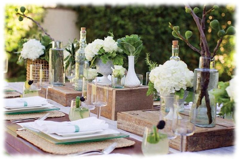 Decoración de mesas de grupo para #exteriores.