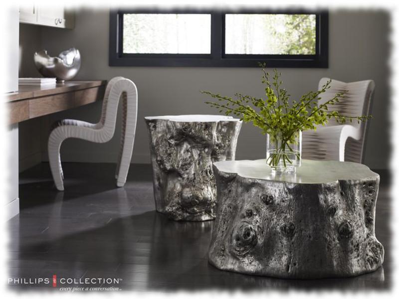 Mesas auxiliares de troncos