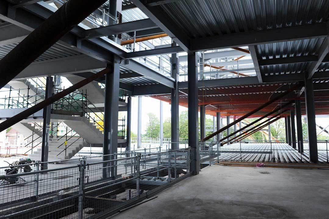 Interior de la nueva grada de Anfield (Liverpool)