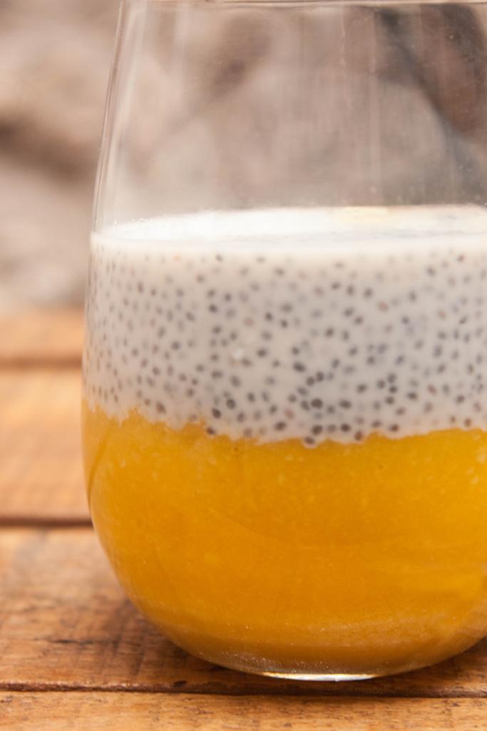 Pudding de chia y mango