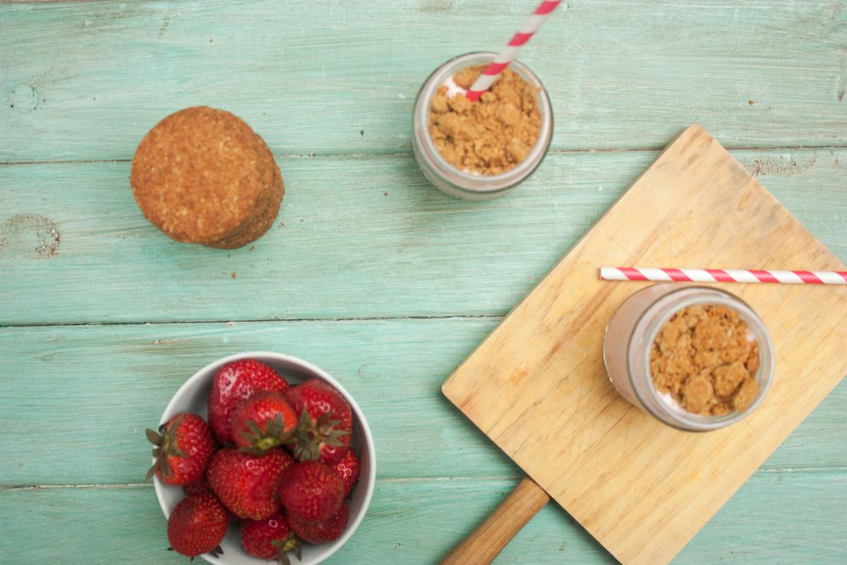 Como hacer smoothie cheesecake