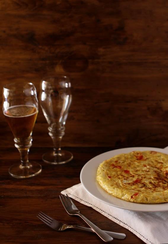 Tortilla de calabacín y tomates cherry 12
