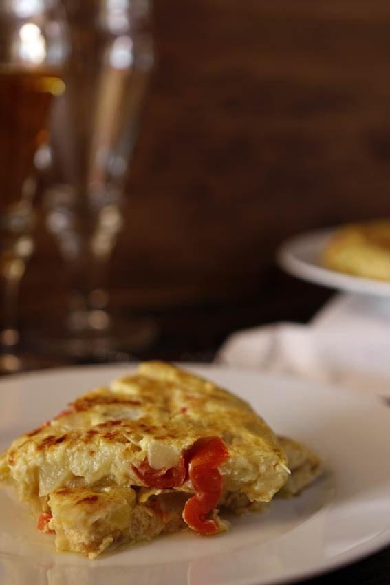 Tortilla de calabacín y tomates cherry 17