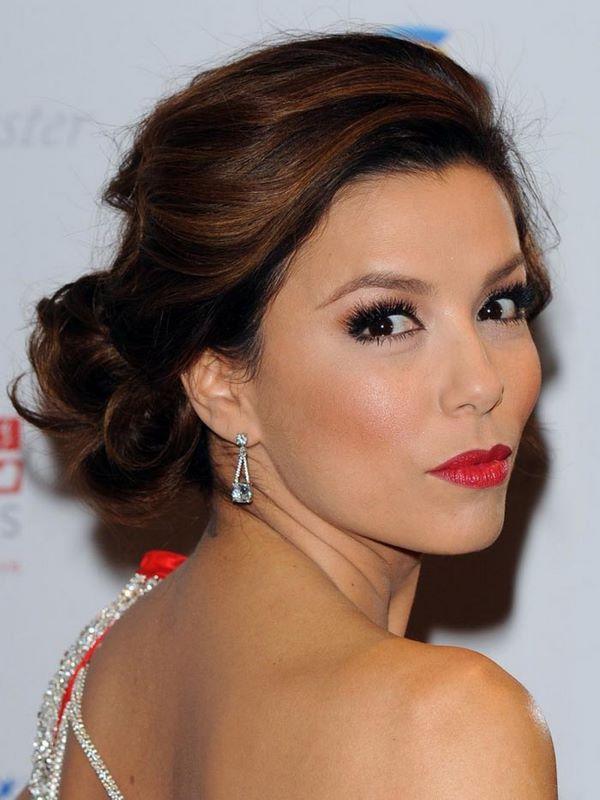 peinado recogido de noche