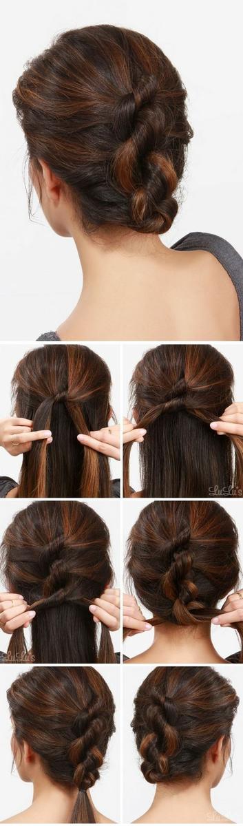 trenza recogida peinados faciles