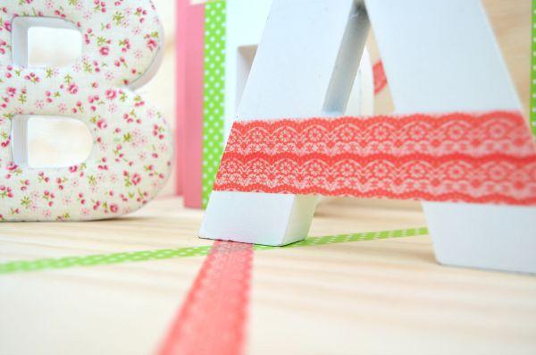 letras, diy, deco, ideas, decoracion, washi tape, manualidad, 