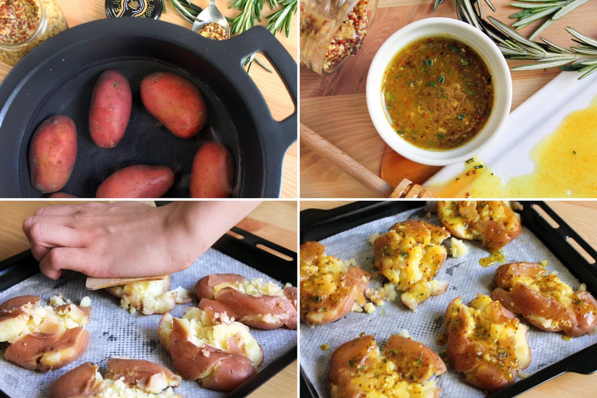 CRASH HOT POTATOES PATATAS ASADAS MOSTAZA RECETA_ PASO A PASO