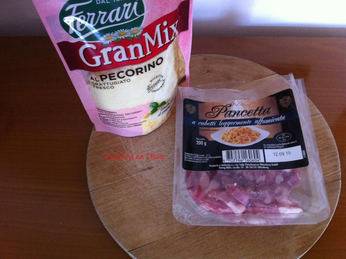 pecorino e pancetta