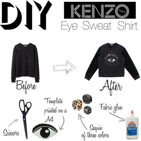 DIY: Kenzo Eye Sweatshirt