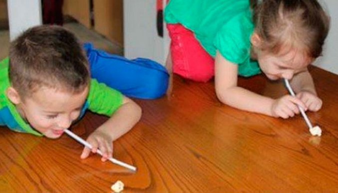 centretener a los niños