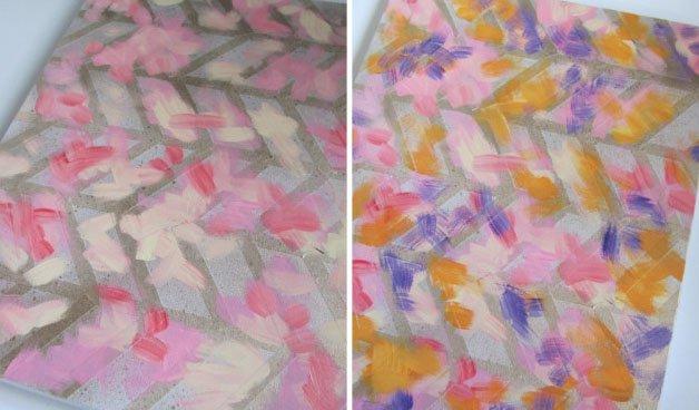 ideas para decorar las paredes panel arte pintando