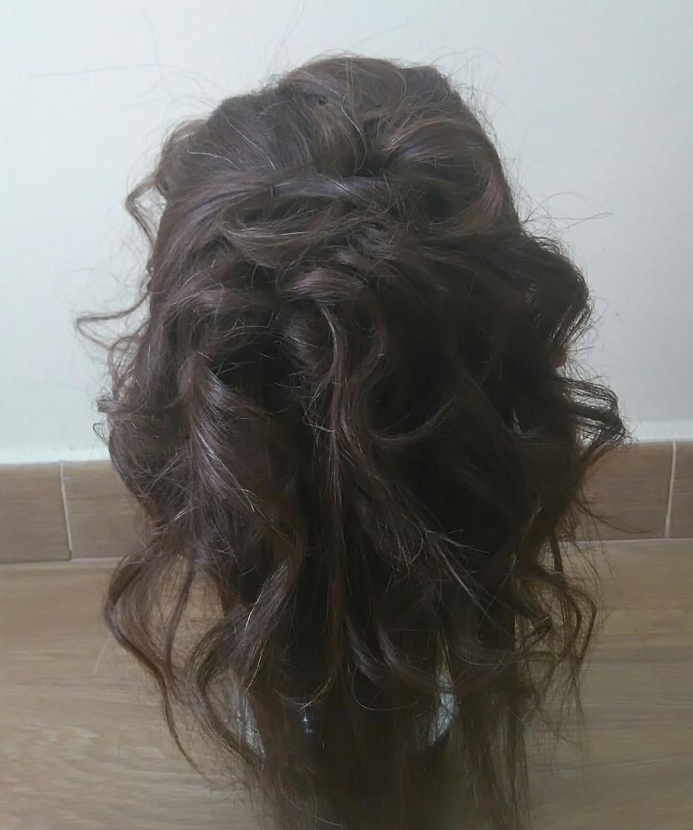 Semi recogido mixto trasera