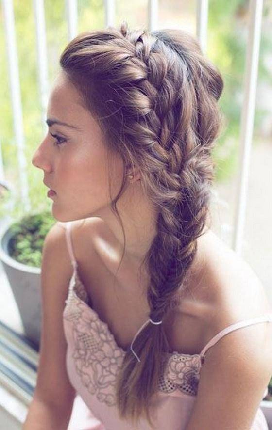espectacular trenza para fiestas