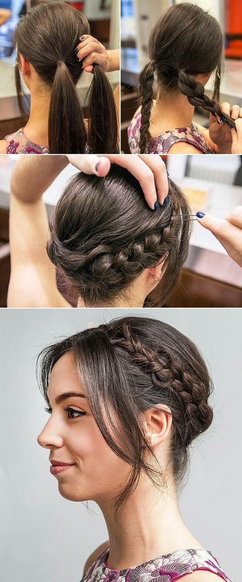 peinados para fiesta con trenzas