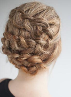 pelo en trenzas peinado para boda